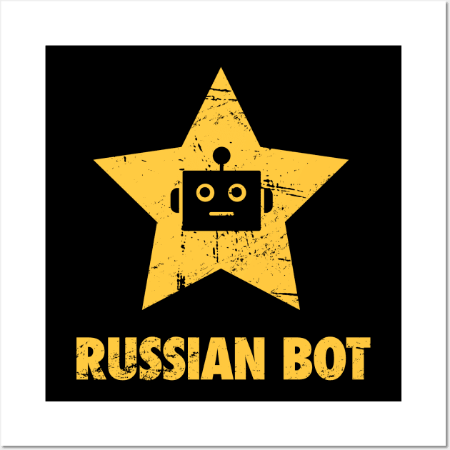 Funny Russian Bot / Internet Troll Wall Art by MeatMan